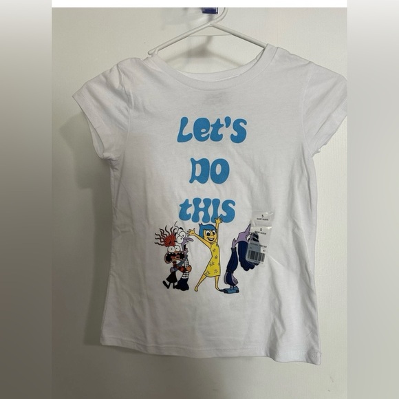 Disney Other - Disney Girls Inside Out 2 Short Sleeve Shirt Size S “ Let’s Do This”
